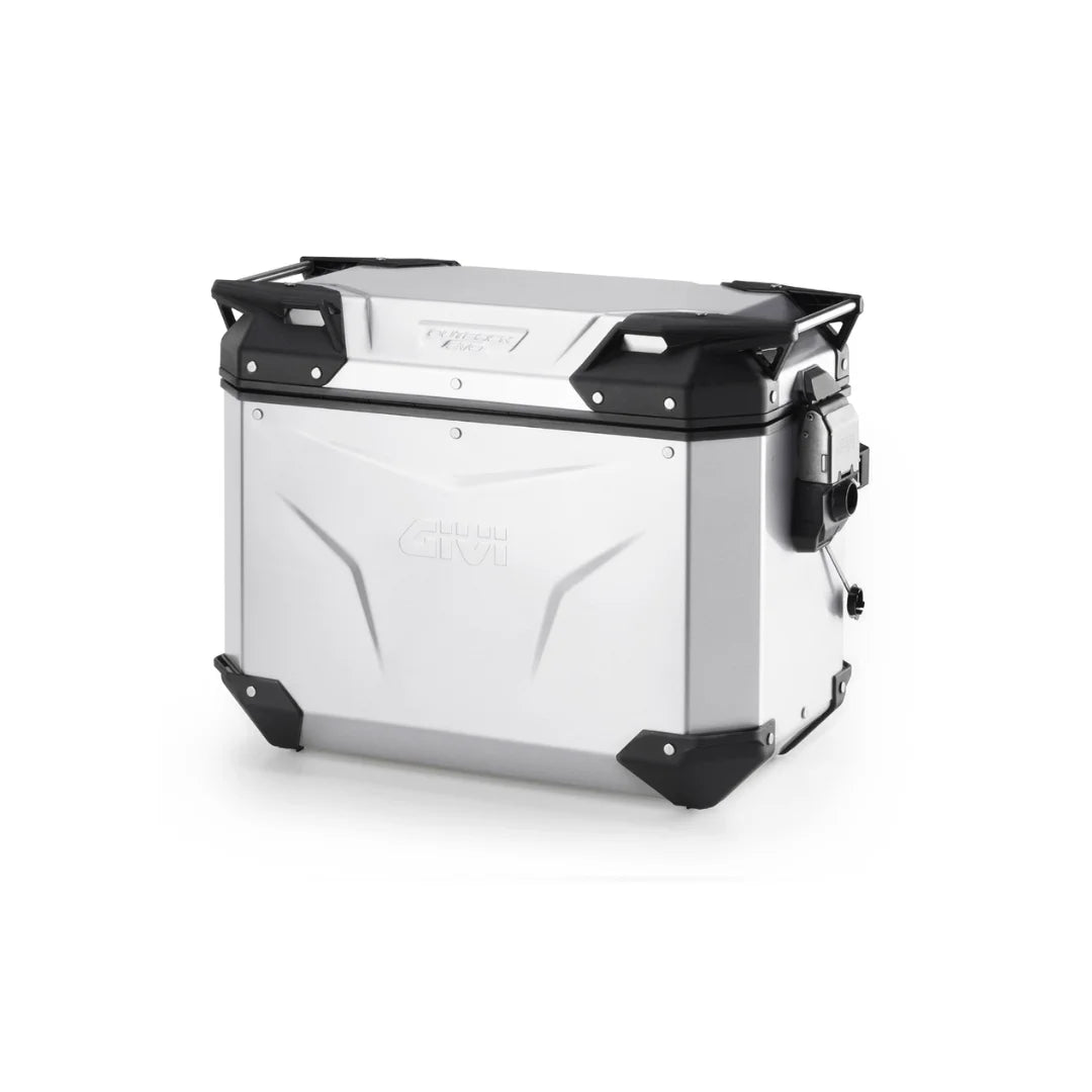 Givi OBKE37APACK2 Trekker Outback EVO Natural Aluminium Side-Case, 37 LTR