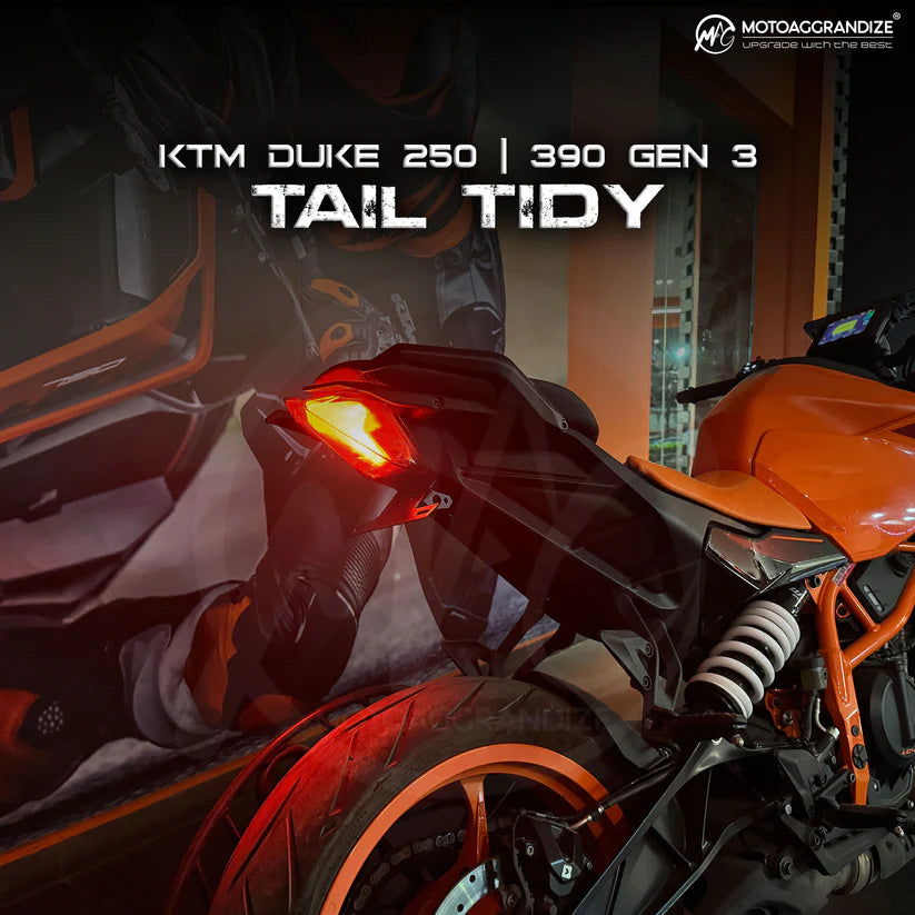 Motoaggrandize Tail Tidy/ Fender Eliminator Compact for KTM Duke 250| 390 Gen 3 (2024)