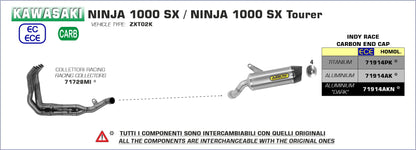 ARROW EXHAUST FOR KAWASAKI NINJA 1000SX 2021-UP