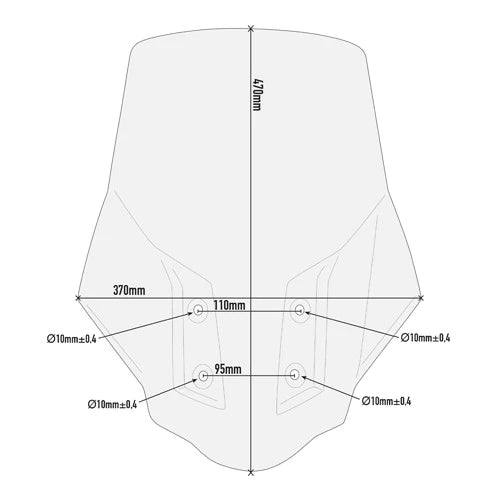 GIVI D5126ST – CLEAR HIGH WINDSCREEN – BMW G 310 GS