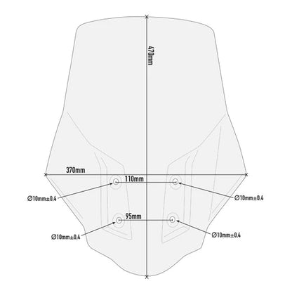 GIVI D5126ST – CLEAR HIGH WINDSCREEN – BMW G 310 GS