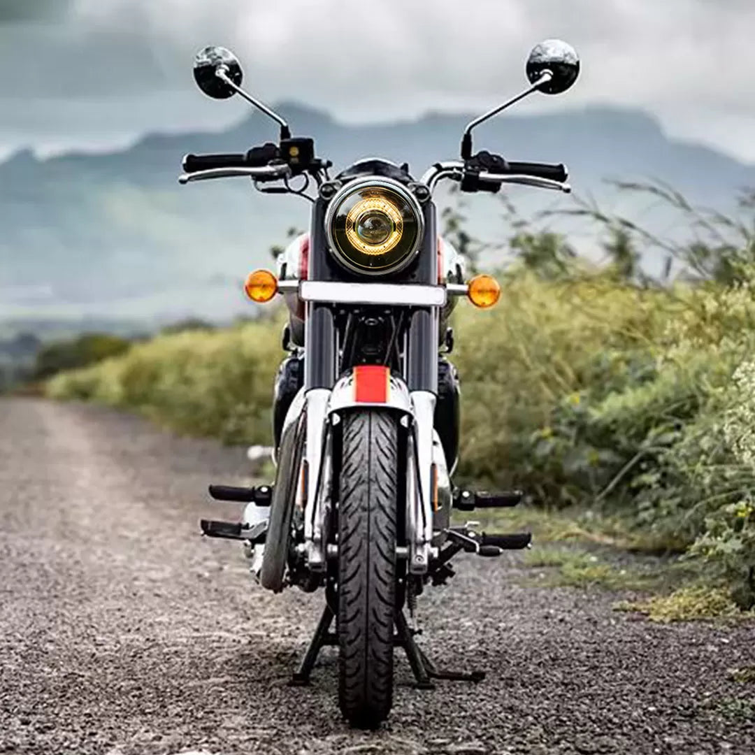 Vaishnu Touring Headlight For Royal Enfield Classic Reborn & J Series Bullet (BS6)