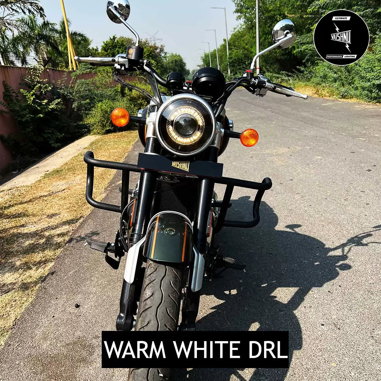 Vaishnu Touring Headlight For Royal Enfield Super Meteor 650