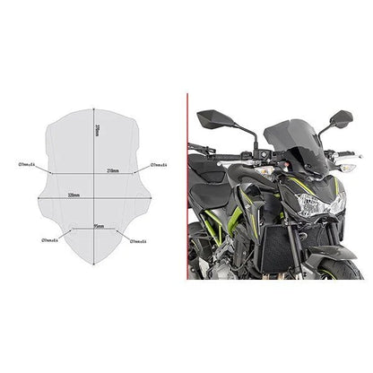 GIVI A4118 – SMOKED WINDSCREEN – KAWASAKI Z900 (’17-’19)