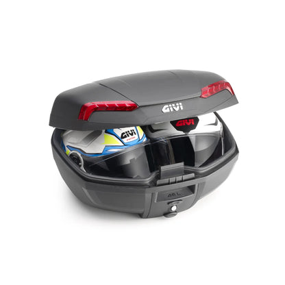 Givi E46N Riviera – 46 LTR Monolock TopCase Black With Red Reflectors