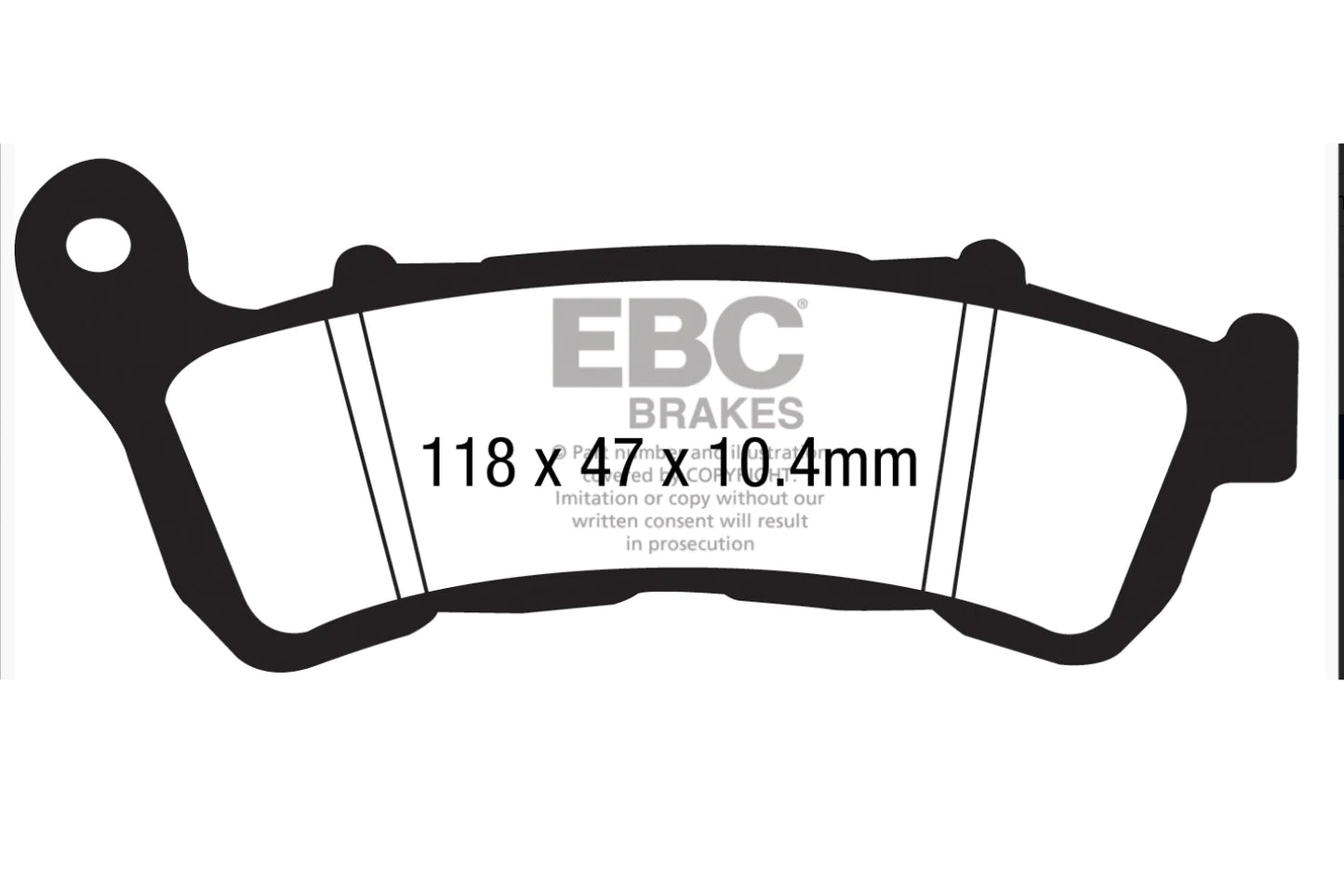EBC BRAKES - FA388/2HH FULLY SINTERED (REAR)