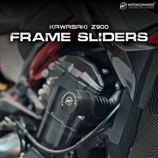 Motoaggrandize Frame Sliders / Crash Protectors for Kawasaki Z900