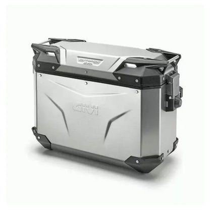 Givi OBKE37APACK2 Trekker Outback EVO Natural Aluminium Side-Case, 37 LTR