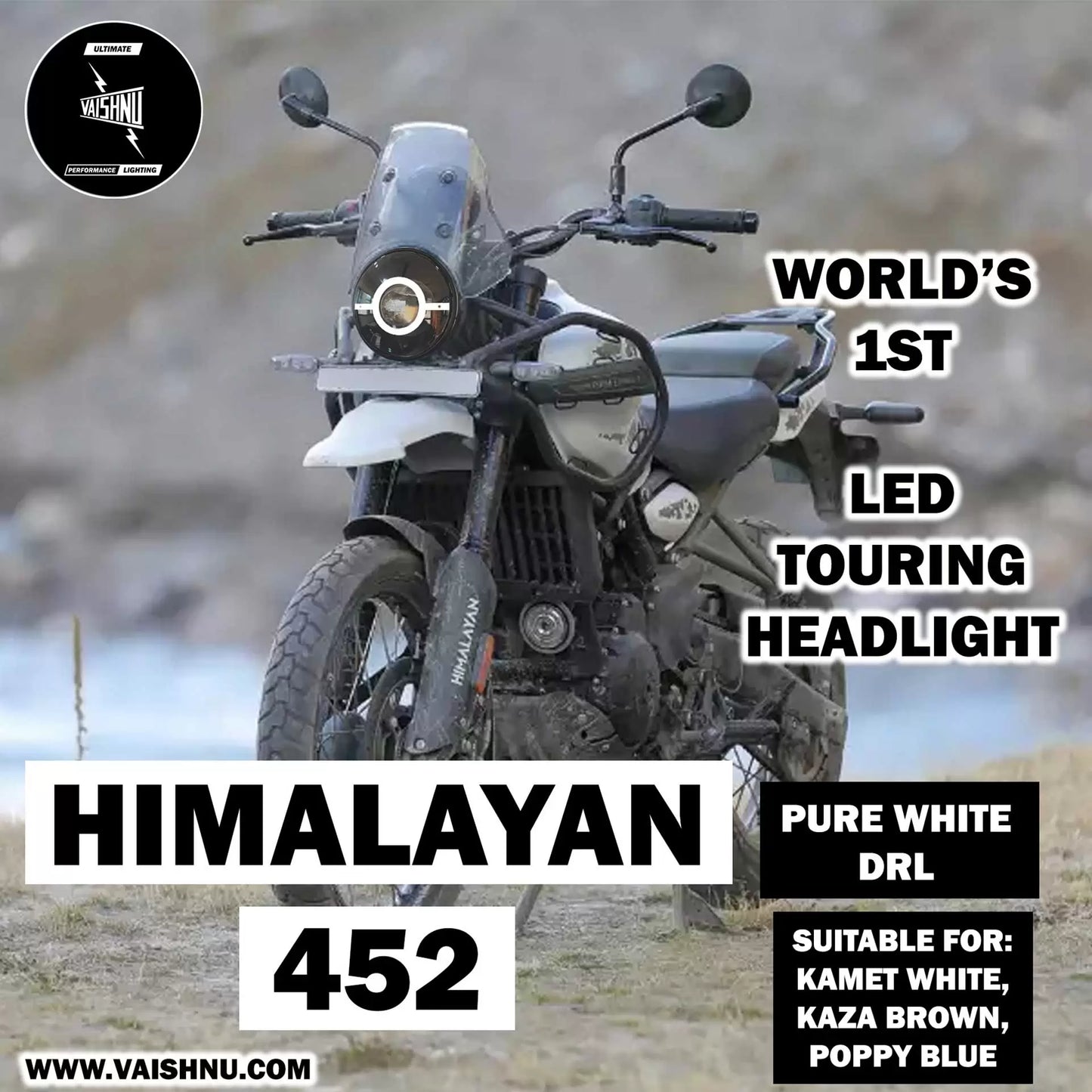 Vaishnu Touring Headlights for Royal Enfield Himalayan 450