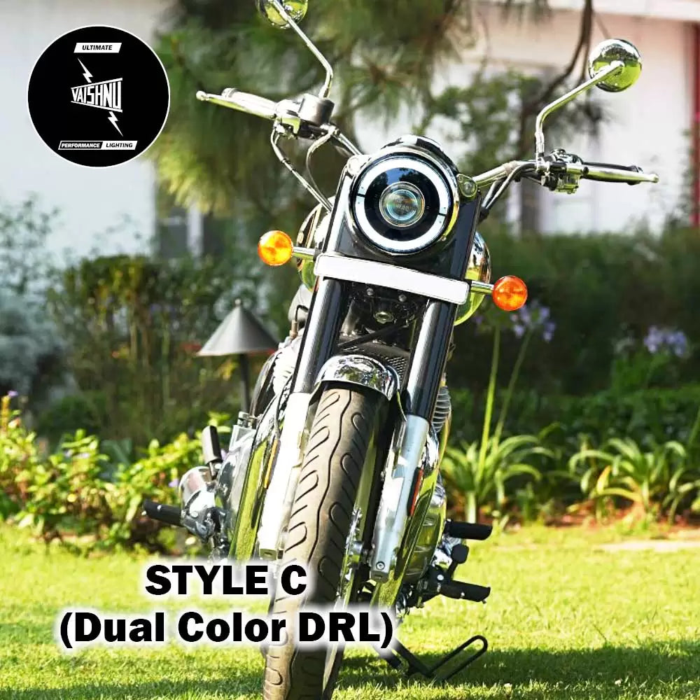 Vaishnu Touring Headlight For Royal Enfield Classic 350 (2025)/ Goan Classic