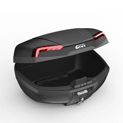 Givi E46N Riviera – 46 LTR Monolock TopCase Black With Red Reflectors