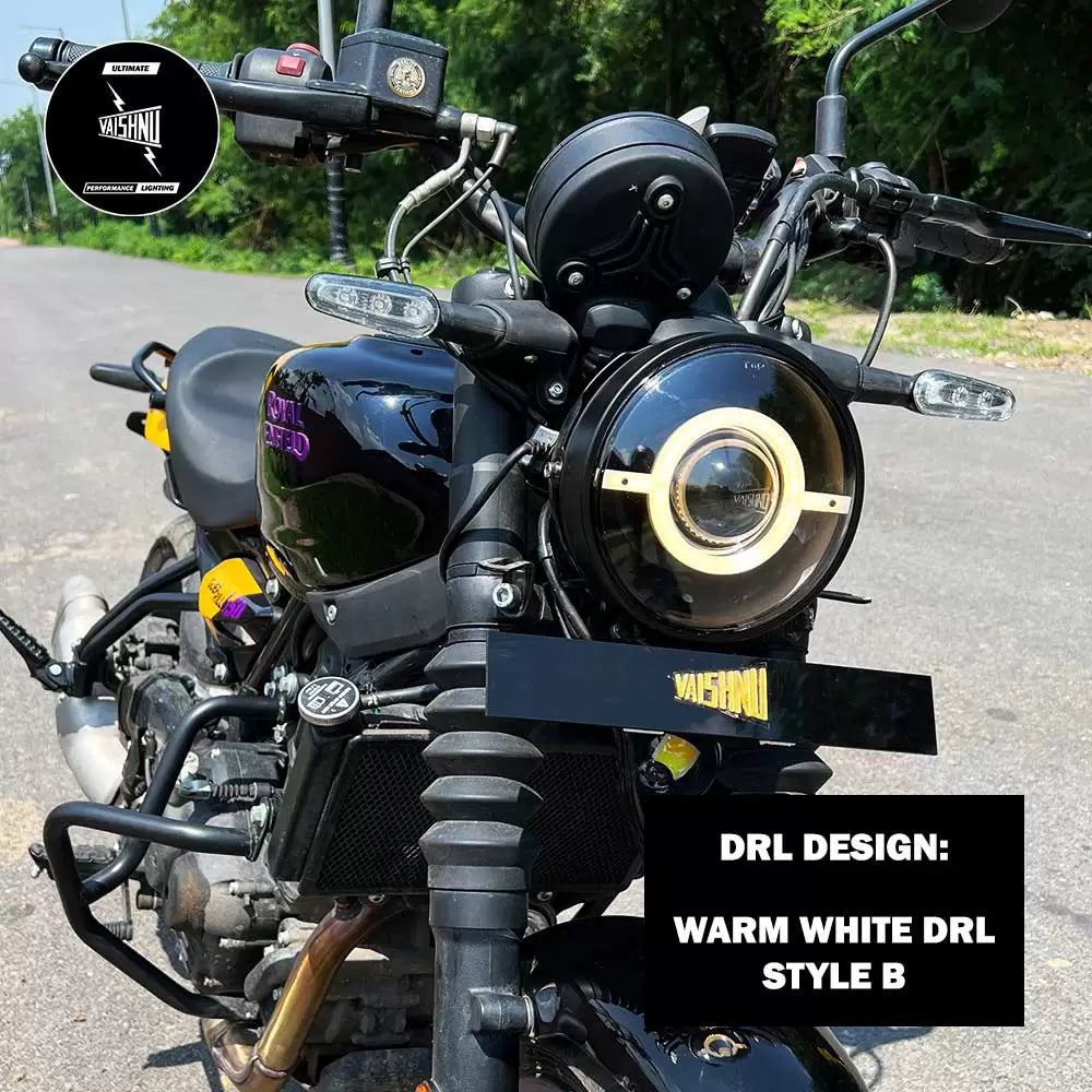 Vaishnu Touring Headlights for Royal Enfield Guerrilla 450