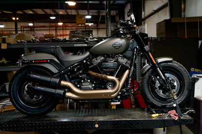 RINEHART 2018- MILWAUKEE EIGHT (M8) FAT BOB - 4.5 SLIP-ONS