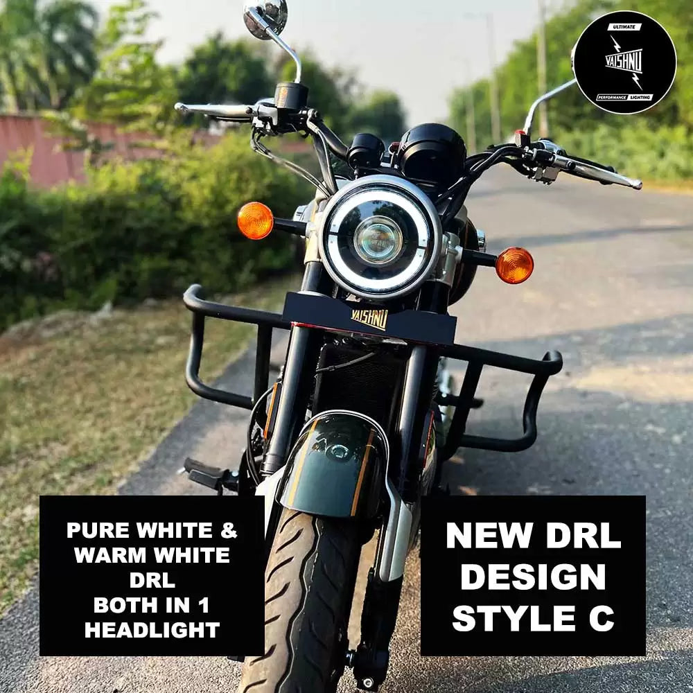 Vaishnu Touring Headlight For Royal Enfield Super Meteor 650