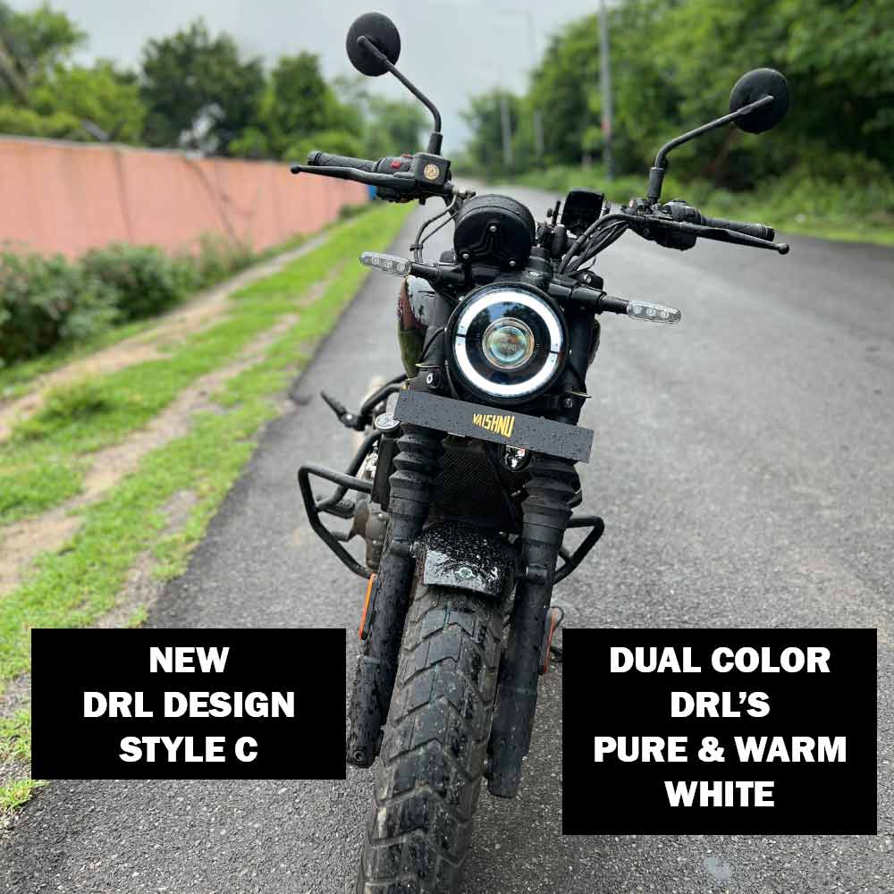 Vaishnu Touring Headlights for Royal Enfield Guerrilla 450