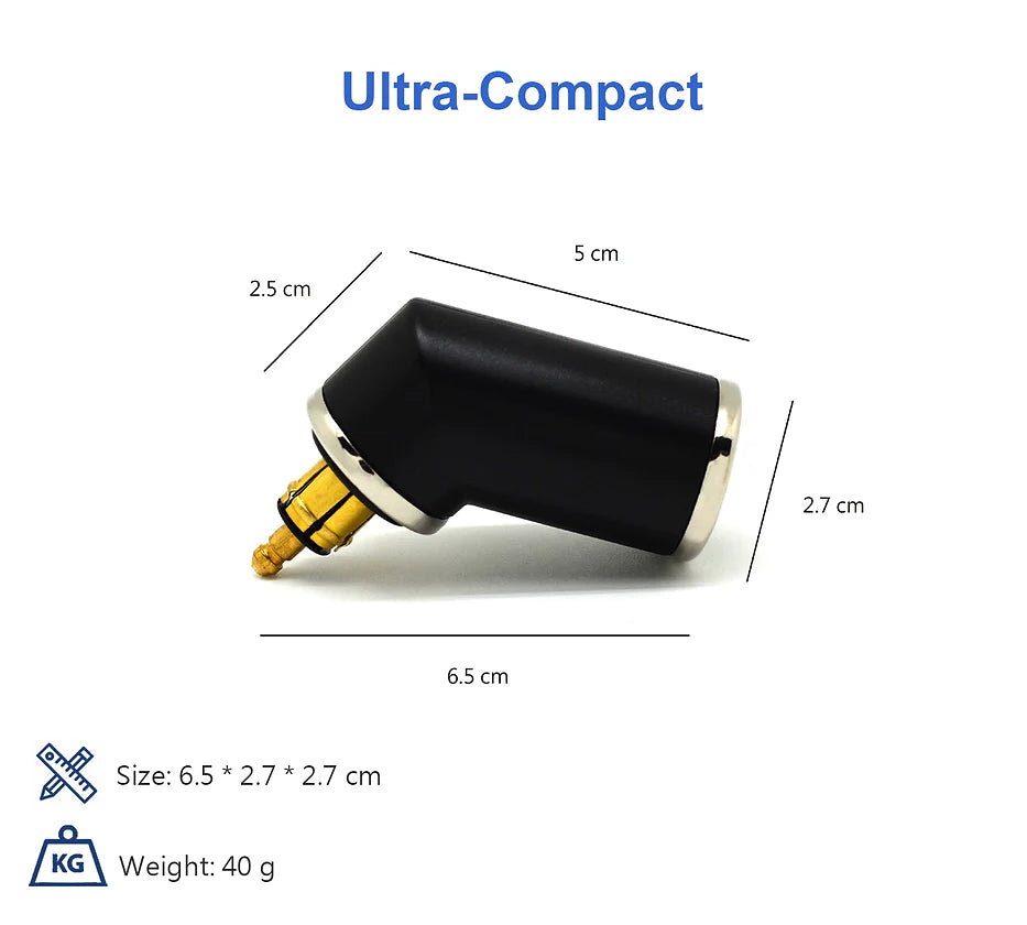 Cliff Top DIN (Hella) to 36W PD USB-C + QC 3.0 (ANGLED)