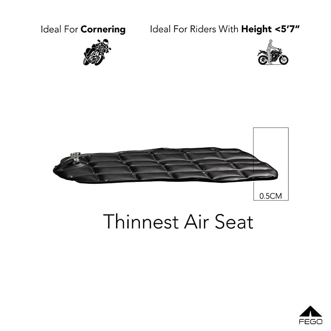 FEGO Sail Sport – World’s Thinnest Air Seat Cushion, with Rain cover