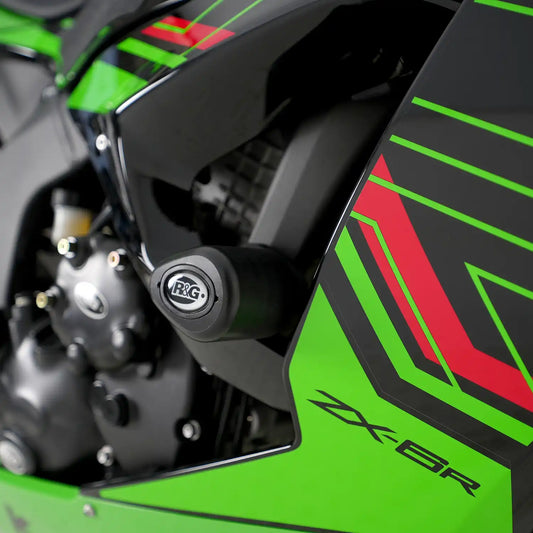 R&G Aero Style (Non-Drill) Crash Protectors for Kawasaki ZX6R - CP0567