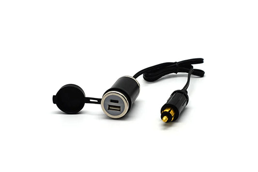 Cliff Top DIN (Hella) to 36W PD USB-C + QC 3.0 (Cabled)