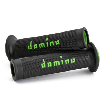 Domino Handlebar Grips Black/Green – A01041C4440B7-0
