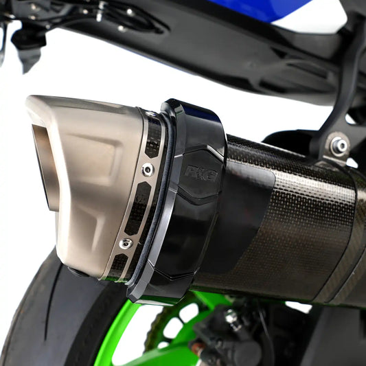 R&G Hexagonal (Akrapovic Style) Exhaust Protector (Can Cover) - EP0008BK