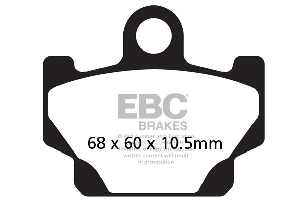 EBC BRAKES - FA081 ORGANIC (REAR)