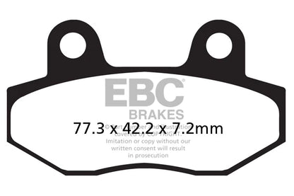 EBC BRAKES - FA086/2HH FULLY SINTERED (REAR)