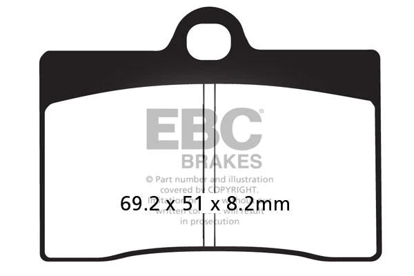 EBC BRAKES - FA095V SEMI SINTERED (FRONT)