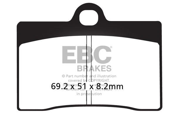 EBC BRAKES - FA095 ORGANIC (FRONT)