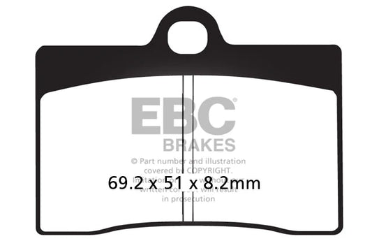 EBC BRAKES - FA095HH FULLY SINTERED (FRONT 2 SET)