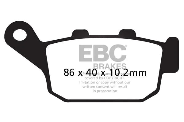 EBC BRAKES - FA140HH FULLY SINTERED (REAR)