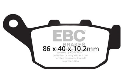 EBC BRAKES - FA140HH FULLY SINTERED (REAR)