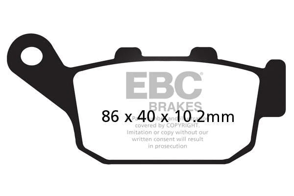EBC BRAKES - FA140V SEMI SINTERED (REAR)
