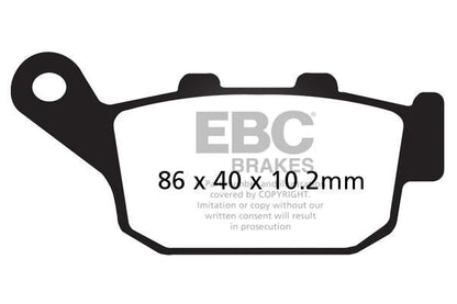 EBC BRAKES - FA140V SEMI SINTERED (REAR)