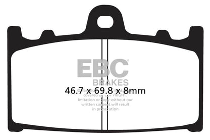 EBC BRAKES - FA158HH FULLY SINTERED (2 SET FRONT)