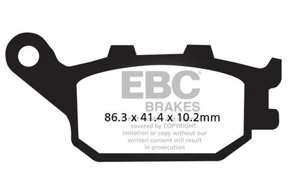EBC BRAKES - FA174 ORGANIC (REAR)