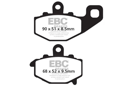 EBC BRAKES - FA192HH FULLY SINTERED (REAR)