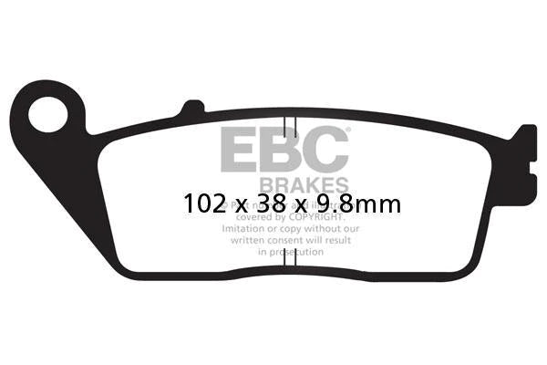 EBC BRAKES - FA196 ORGANIC (FRONT)