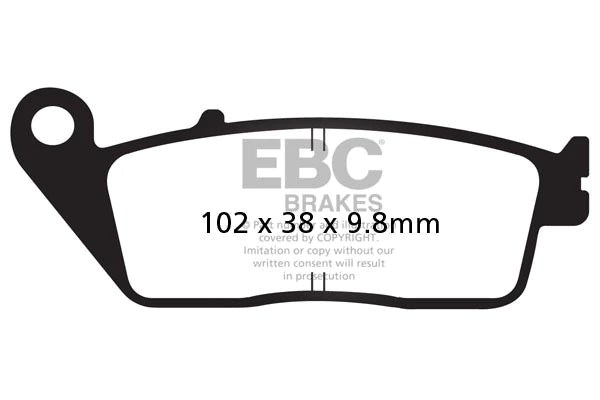 EBC BRAKES - FA196HH FULLY SINTERED (FRONT)
