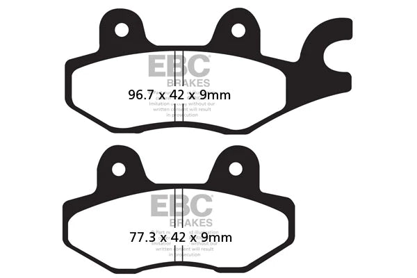 EBC BRAKES - FA197HH FULLY SINTERED (REAR)