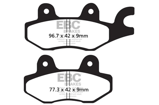 EBC BRAKES - FA197HH FULLY SINTERED (REAR)