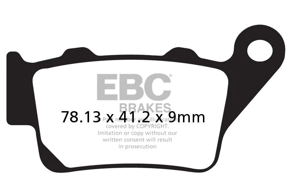 EBC BRAKES - FA208R SINTERED (REAR)