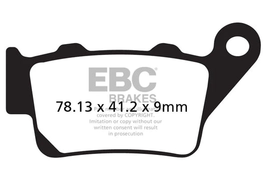 EBC BRAKES - FA208R SINTERED (REAR)