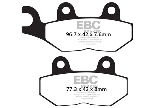 EBC BRAKES - FA214HH FULLY SINTERED (REAR)
