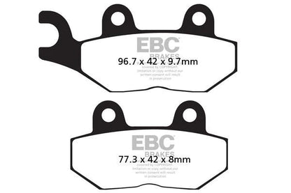 EBC BRAKES - FA214/2 ORGANIC (REAR)