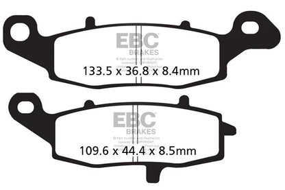 EBC BRAKES - FA231V + FA229V SEMI SINTERED (FRONT)
