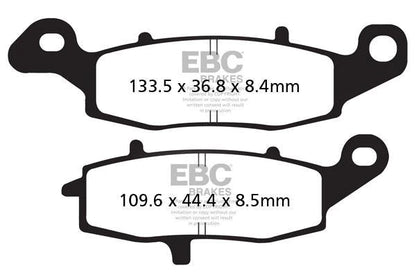 EBC BRAKES - FA231V SEMI SINTERED (FRONT)