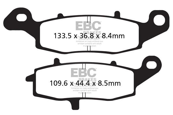 EBC BRAKES - FA231HH FULLY SINTERED (FRONT)