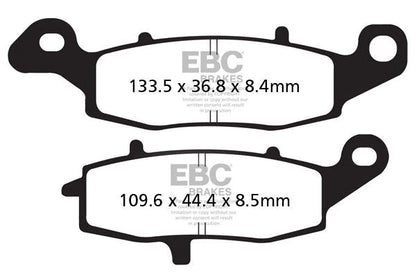 EBC BRAKES - FA231HH FULLY SINTERED (FRONT)