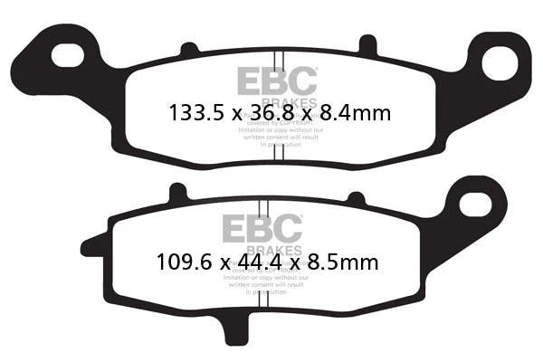 EBC BRAKES - FA229HH + FA231HH FULLY SINTERED (FRONT)